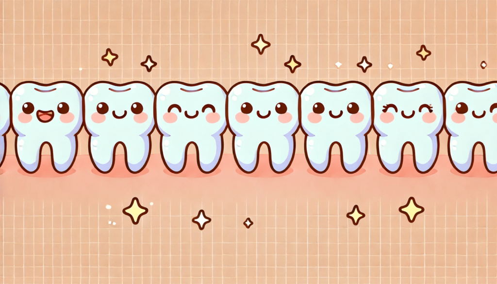 歯が並んでいる可愛い画像