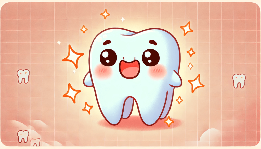 歯が笑っている画像