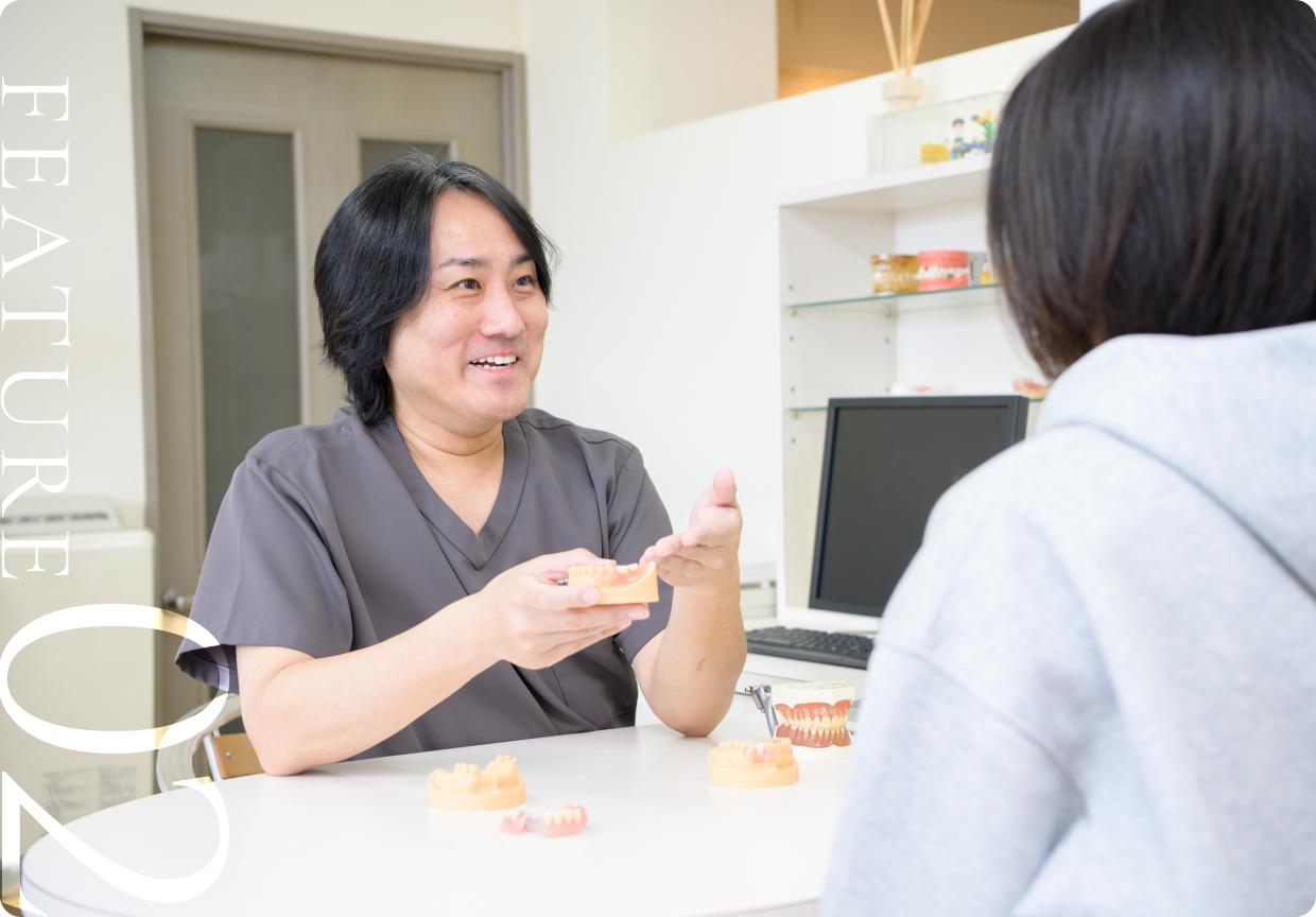 「顎顔面補綴技師」による高精度な咬合調整